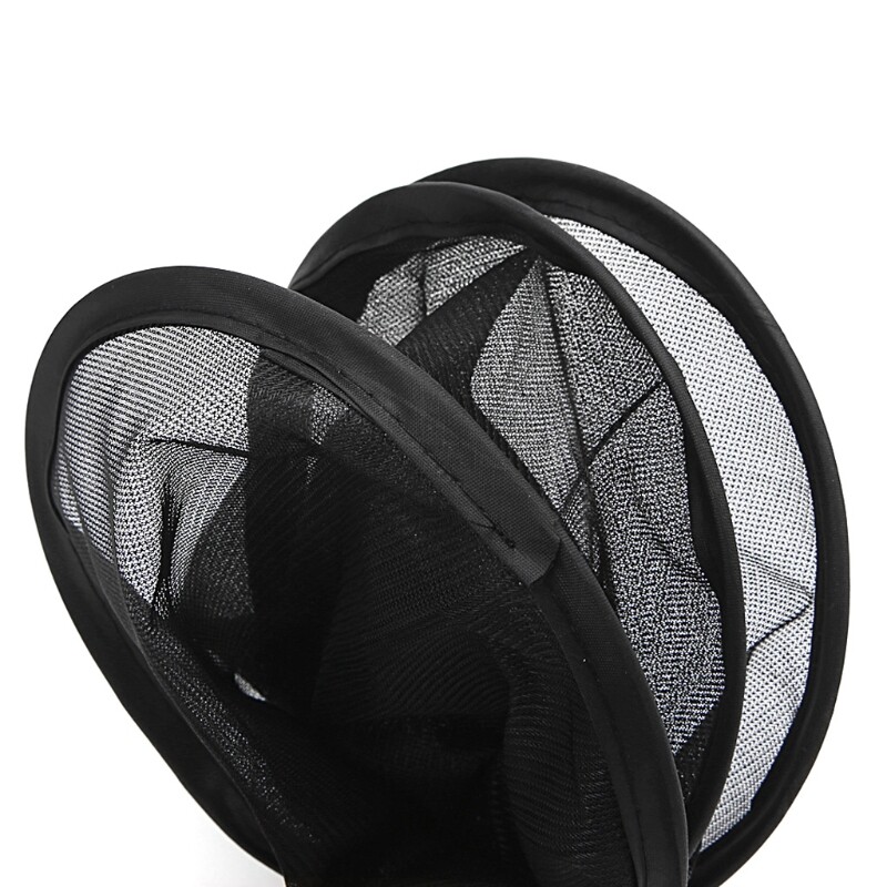 2PCS Car Window Sunshade Sun Shade Visor Side Mesh Cover Shield Sunscreen Black