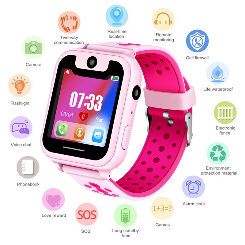 LIGE New Baby Watch Child LBS Positioning Remote Monitoring Lighting SOS Emergency Phone Kid Smart Watch Voice chat Malaysia