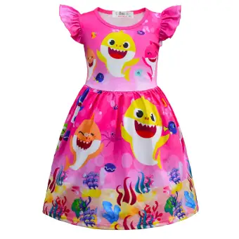 baby shark twirl dress