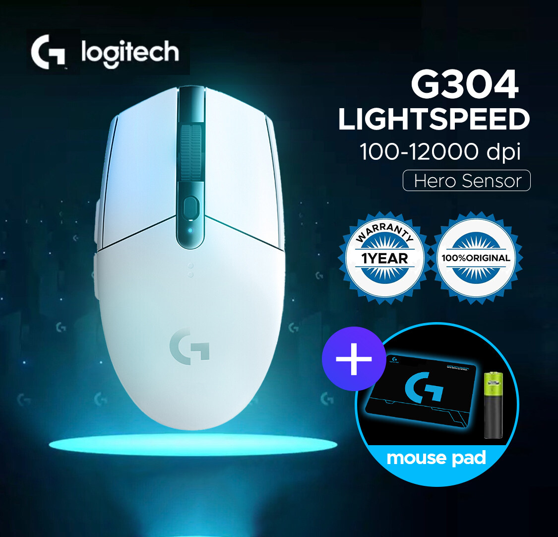 Logitech G304 Chơi Game Máy Tính 2.4 Gam Chuột Không Dây Ergonomic Mouse HERO Động Cơ 12000DPI Cho LOL PUBG Fortnite Overwatch CSGO