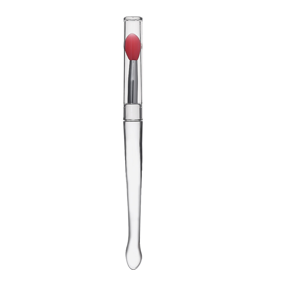 Dorisna Professional Silicone Lip Brush with Lid Multifunctional Portable Mini Lip Brush Lip Care Cream Brush Lipstick Lip Gloss Eye Shadow Applicator