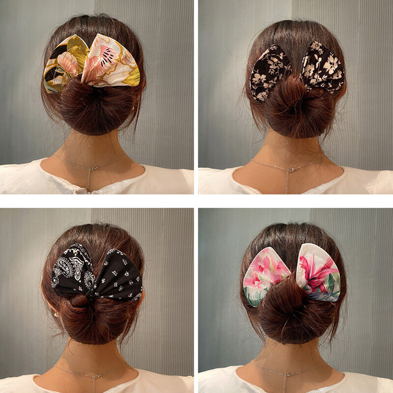 ฤดูร้อน Knotted Deft Bun วงผมแฟชั่นผ้าสายคาดศีรษะ Braider อดีต Maker
