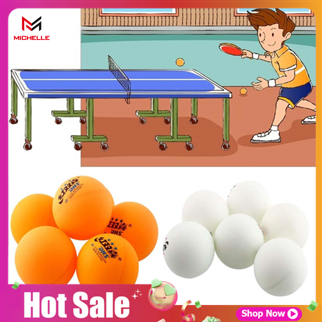 6Pcs DHS 40MM Olympic Table Tennis Orange Ping Pong Balls Durable**