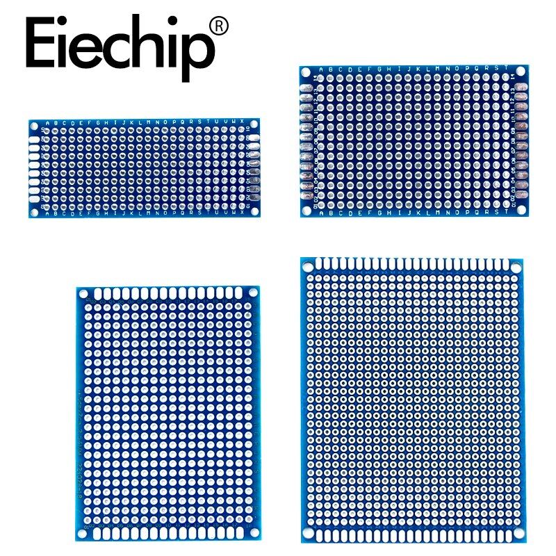 20 PCS Universal PCB Board Blue Double Side Prototype PCB Printed Circuit Board for Arduino Soldering Board 5x7 4x6 3x7 2x8
