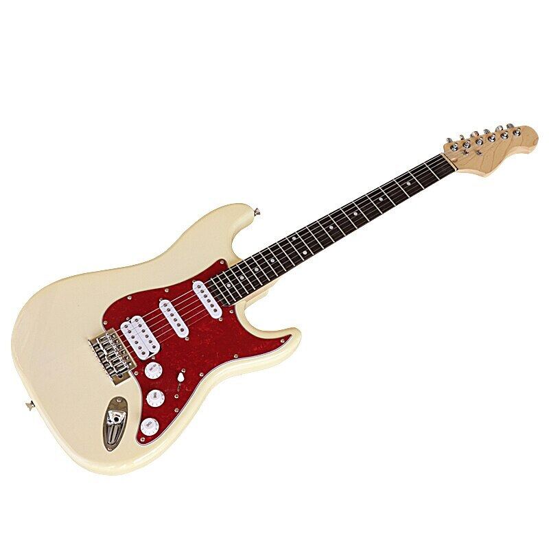39 inch cream-colored basswood 6 string electric guitar high gloss body electric guitar Malaysia