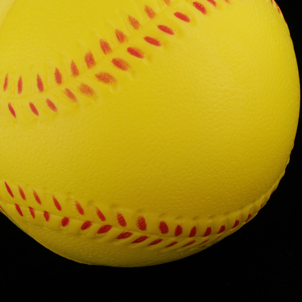 Baoblaze Pitcher's Soft Training Softball, PU Foam Yellow Baseball Ball for Practice - Durable and Practical