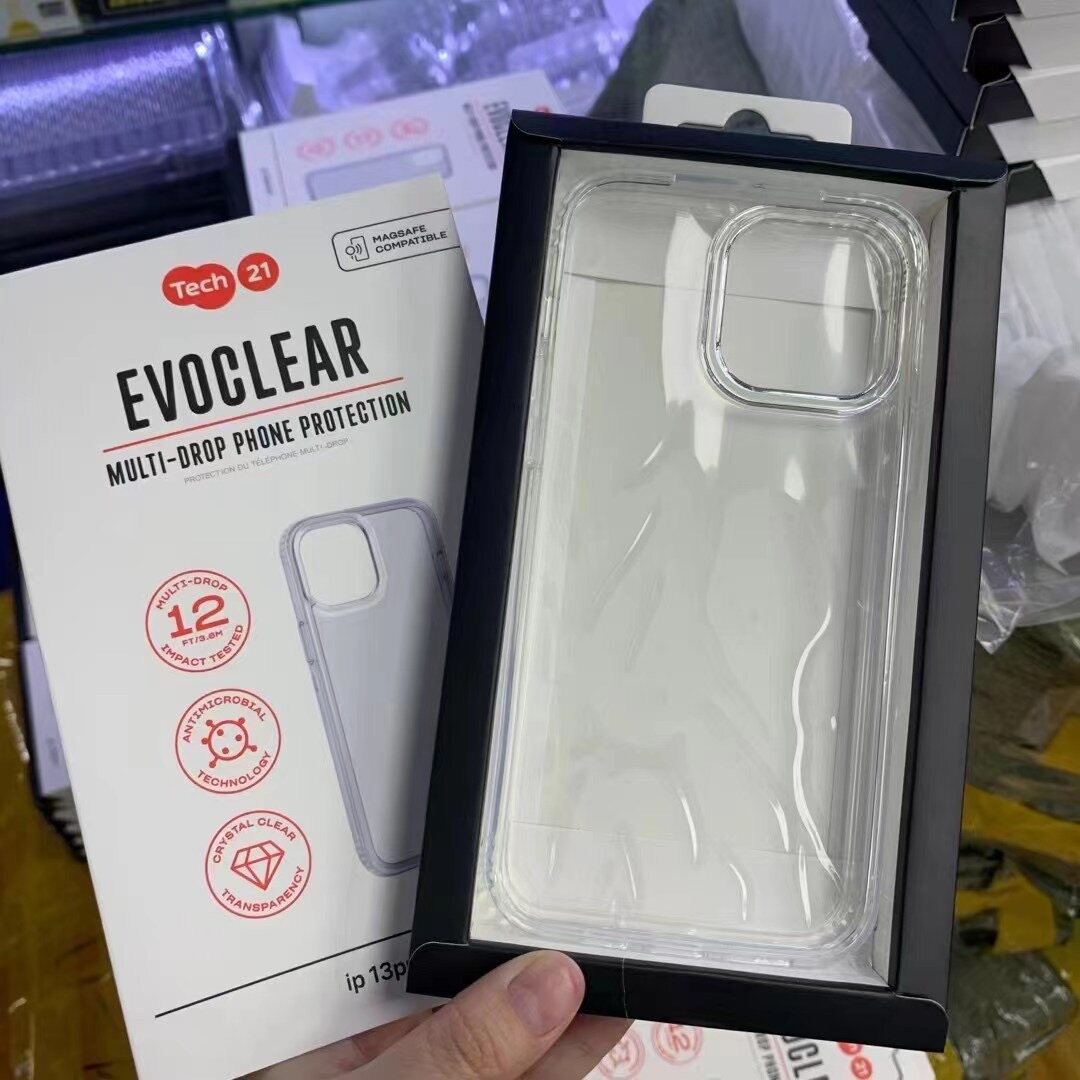 Tech21 EvoClear Case for iphone 14 pro max iPhone 13 Pro max iPhone 13 iphone 13Pro 12 pro max 11 pro max high transparent shockproof phone Case Cover