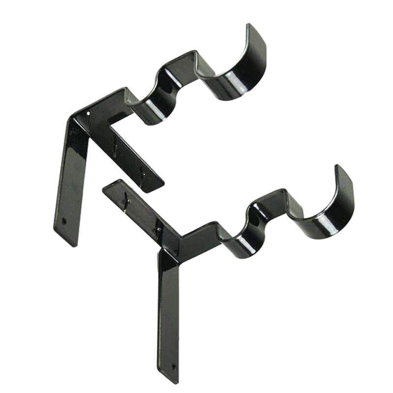 Window Frame Accessories Support Hang Curtain Bracket Stainless Steel Rod Double Extensible Center Decoration