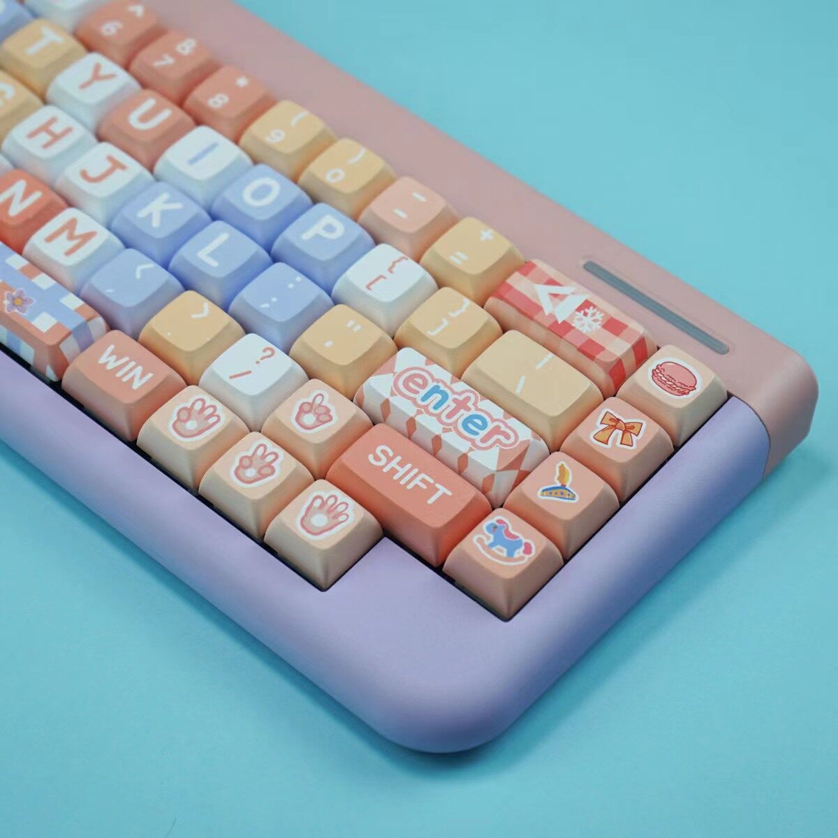 Linabell chủ đề Keycap 127 phím xda hồ sơ PBT thăng hoa cho công tắc Cherry MX Bàn Phím Cơ RK61/Anne Pro 2/gk61