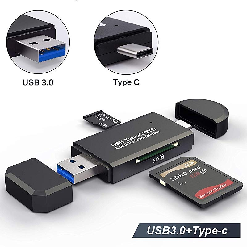 OTG Micro SD Đầu Đọc Thẻ USB 3.0 2.0 Bộ Chuyển Đổi USB Micro SD HC Sdxc Ổ Đĩa Flash Đầu Đọc Thẻ Type C Thông Minh Đầu Đọc Thẻ Nhớ