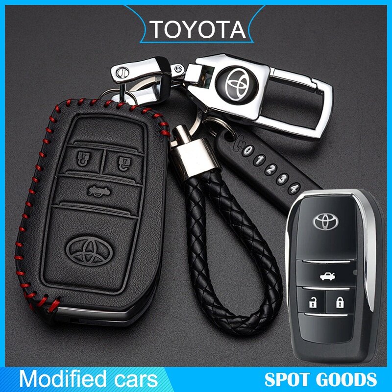 Bao Da Chìa Khóa Móc Khóa Xe Hơi Toyota Đồ Bảo Vệ Móc Chìa Khóa Điều Khiển Từ Xa