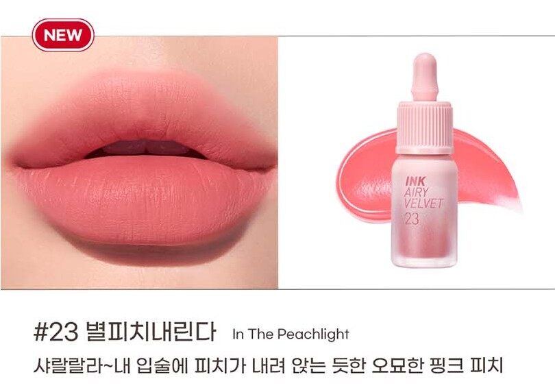 PERIPERA Ink Airy Velvet 4g Peach collection (5 colors)