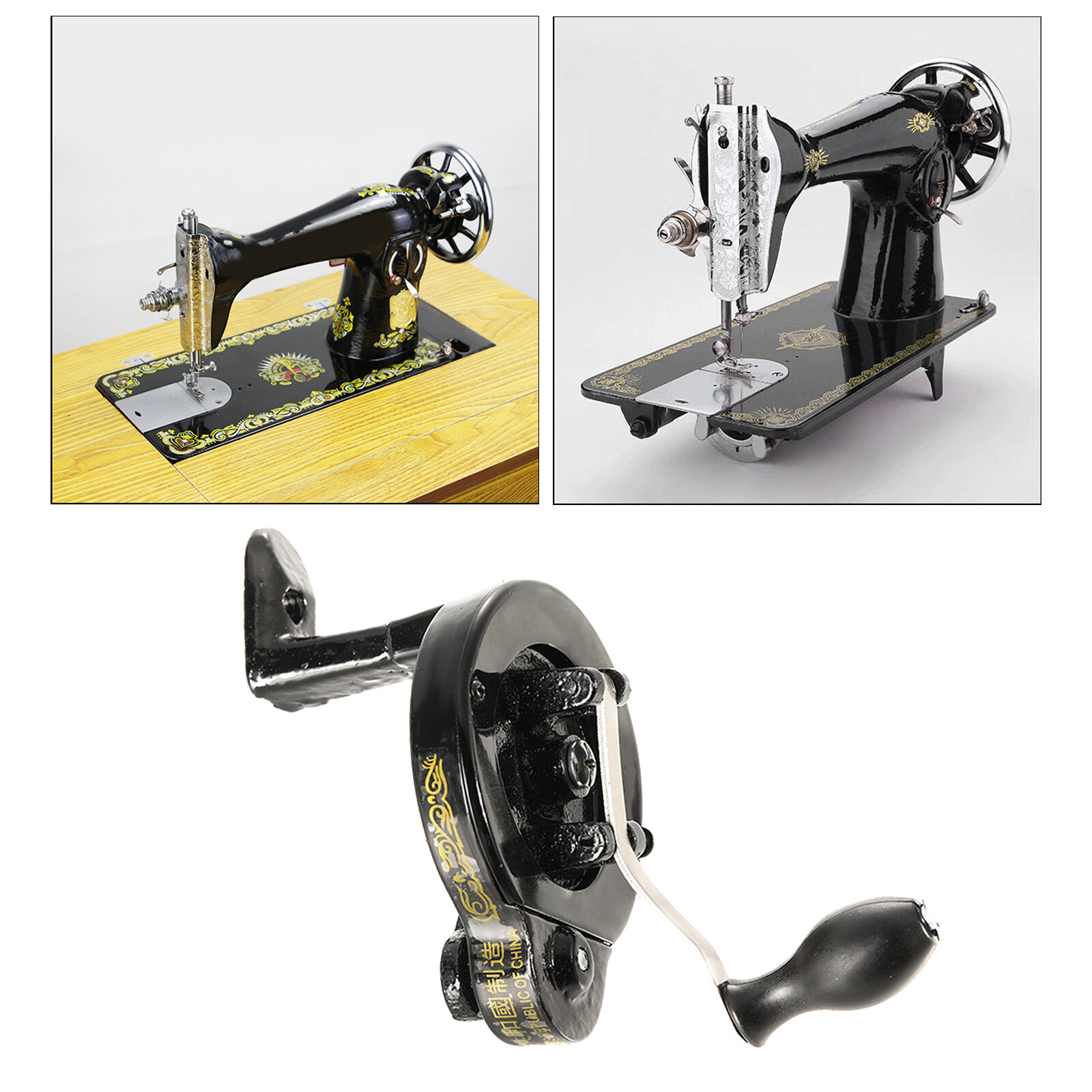 Blesiya Sewing Machine Hand Crank Handle Handcrank Replace for Old Sewing Machines