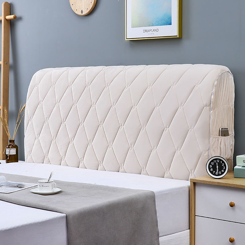 Luxury Thicken Headboard Cover Soft Bed Head Protection Cover All-inclusive Bed Head Back Headboard Decoration
