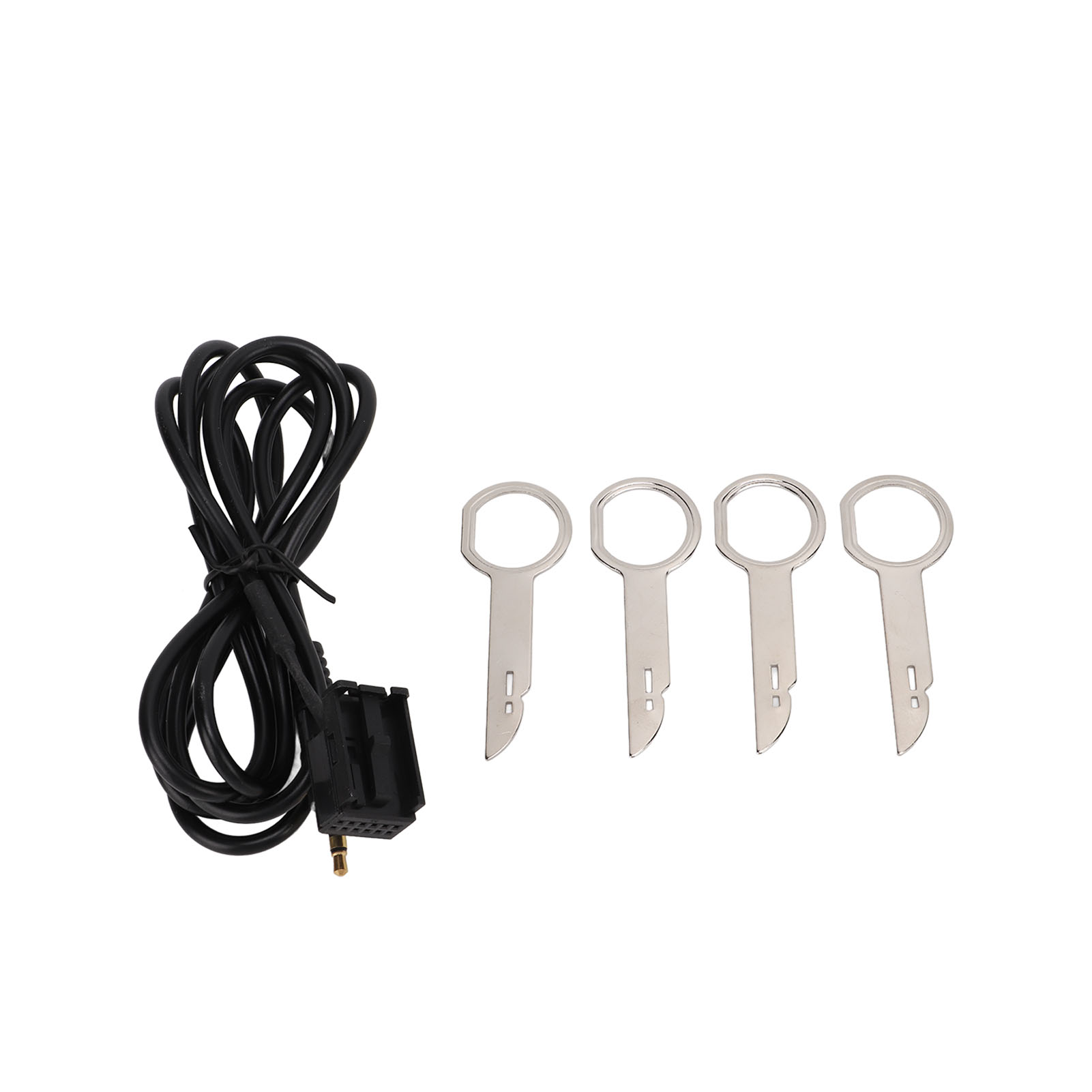 3.5mm Audio Input Aux Cable Adapter with 4 Removal Tools Replacement for Ford Fiesta Mondeo Focus MK2 Transit Fusion