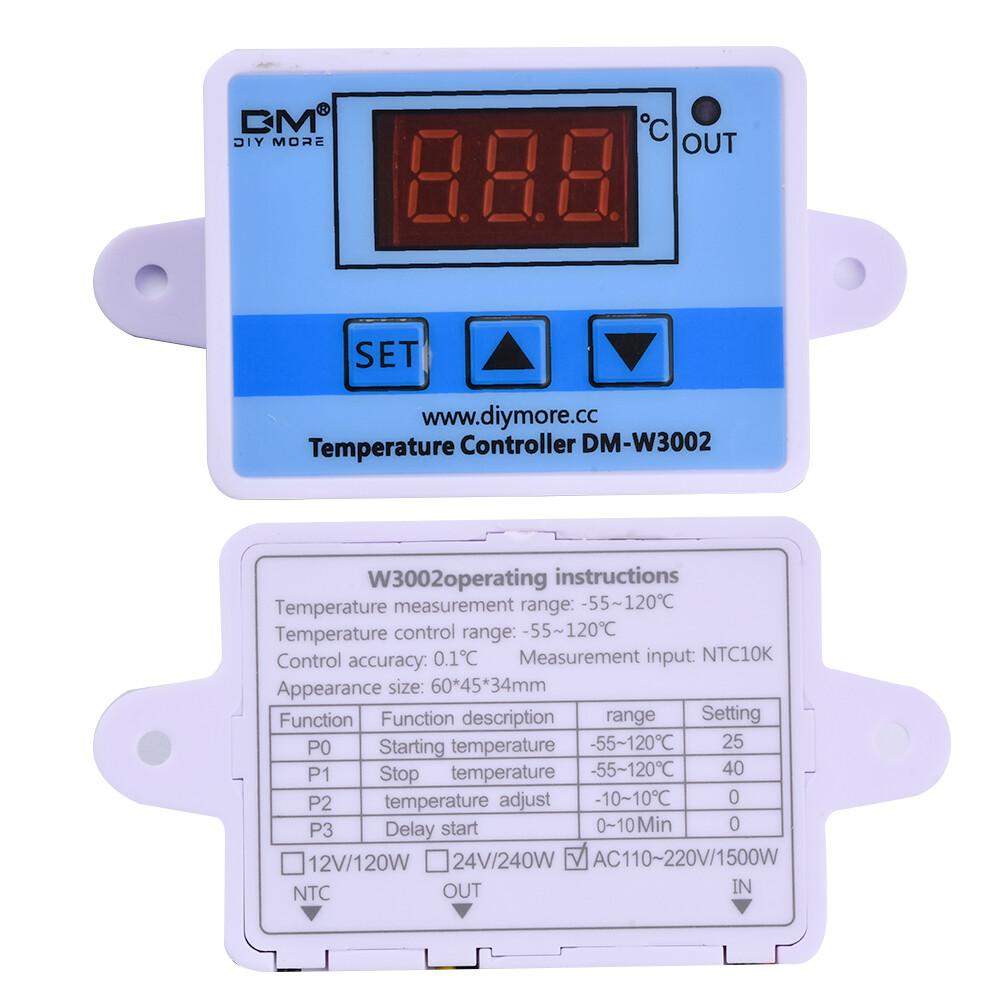 Istars XH-W3002 thermostat for egg incubator Digital XH-W1088 12V/24V/AC110-220V LED Temperature Controller Microcomputer Thermostat Controller Switch Module temperature dual controller