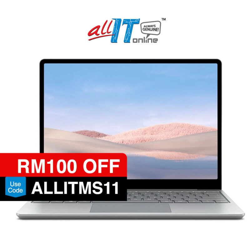 Microsoft Surface Laptop Go 12.4 Platinum (12.4/i5-1035G1/Intel/W10H)*FOC Internet Security 1 Year Worth RM89* Malaysia