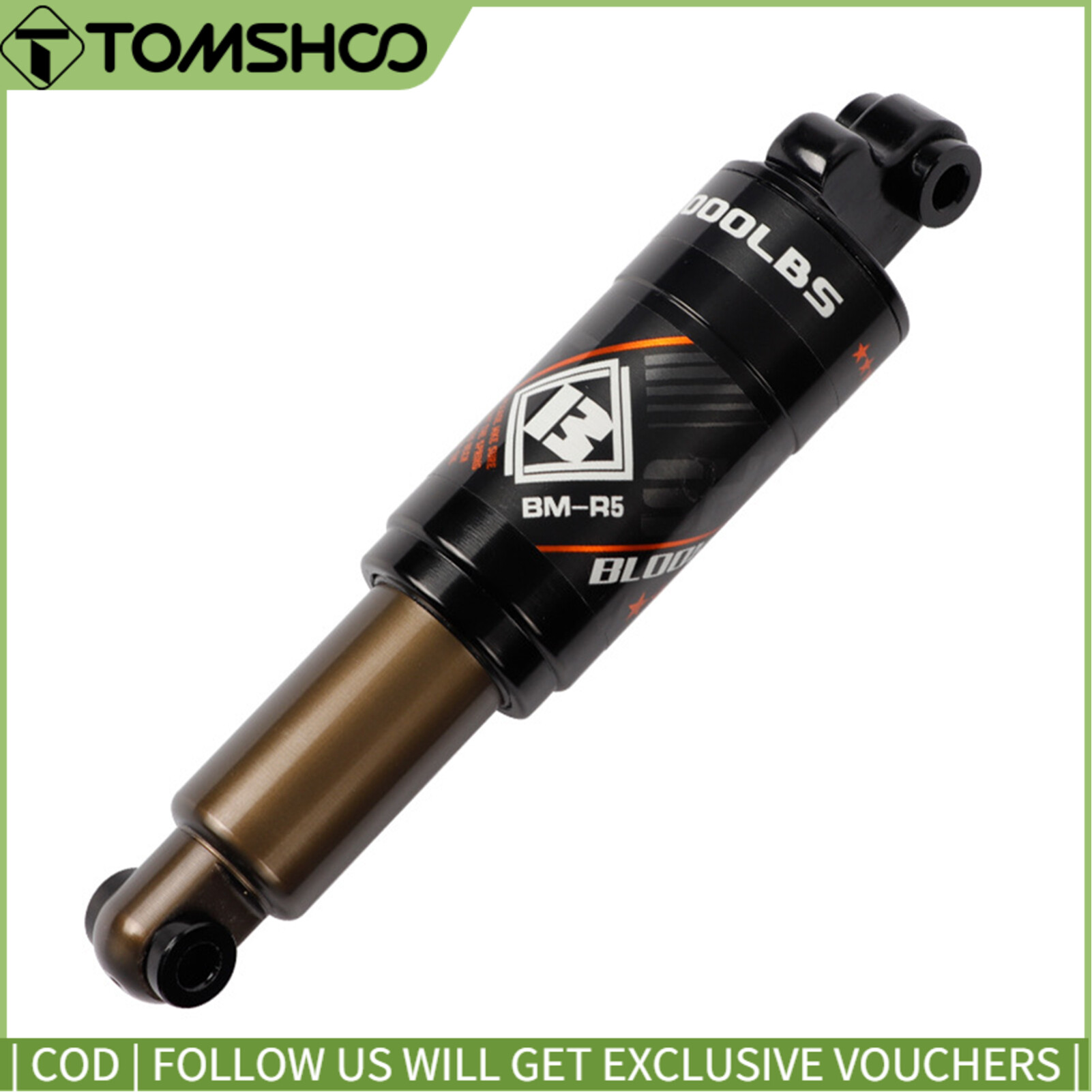 Bicycle Oil Spring Shock Absorber Mountain Bike Rear Shock Absorber Aluminium Alloy MTB Rear Absorber Suspension with Screws Kit 165mm x 43mm