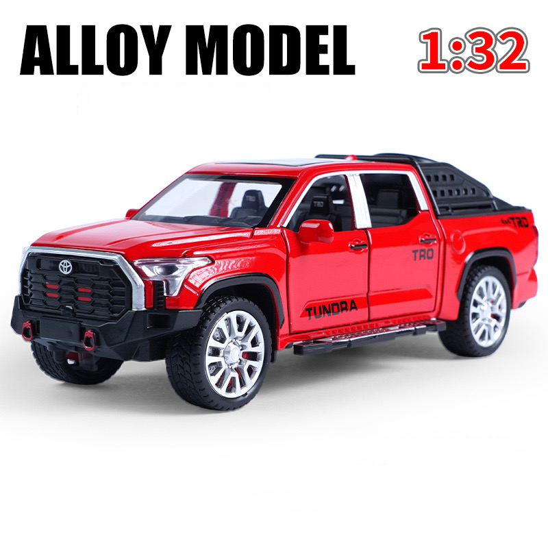 RUM】1:32 Scale Toyota Tundra TRD Alloy Car Model Light & Sound Effect Diecast Car Toys for Boys Birthday Gift Kids Toys Car Collection | Lazada