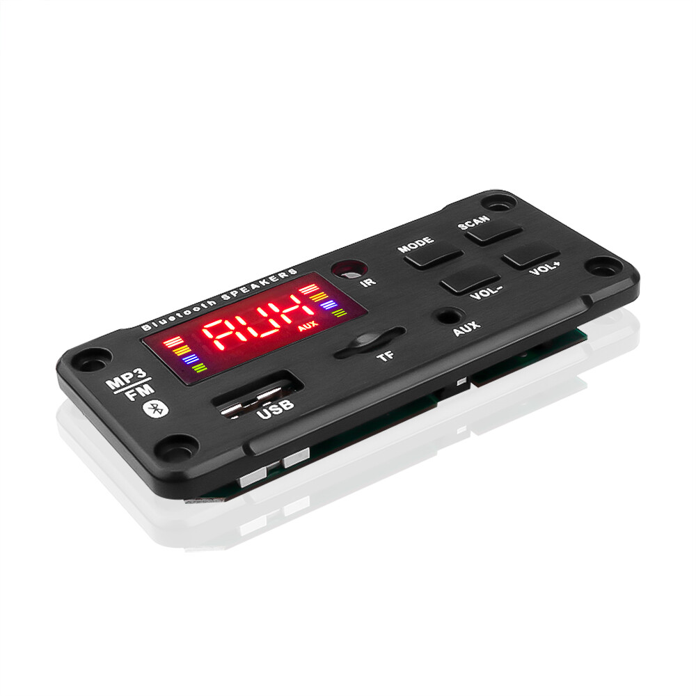 5V-12V Bluetooth 5.0 MP3 Player Decoder Board Handsfree Car Radio With MIC Support Recording FM TF Card AUX Audio Module For Car