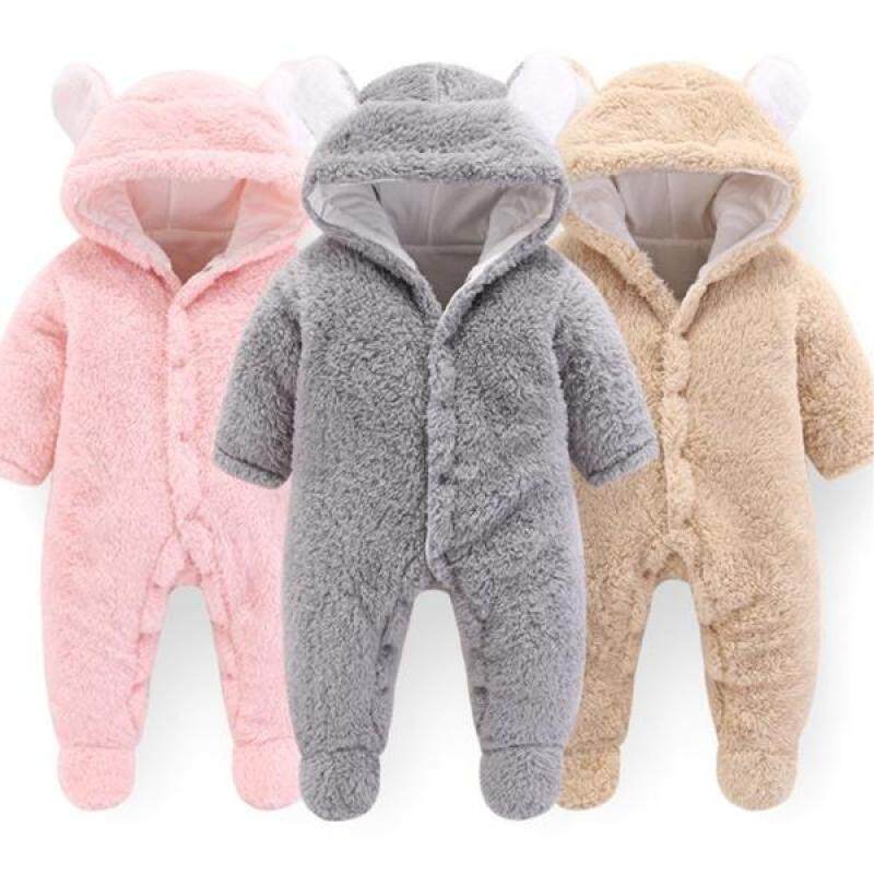 Nơi bán Mùa Đông 2019 Dễ Thương Bé Sơ Sinh Rompers Mềm Trang 3D Tai Gấu Áo Liền Quần Liền Vớ Bé Quần Áo Bé Gái Hồng Cách Mặc Quần Áo Cho Trẻ Sơ Sinh Bé Gái Bé Trai jumpsuit