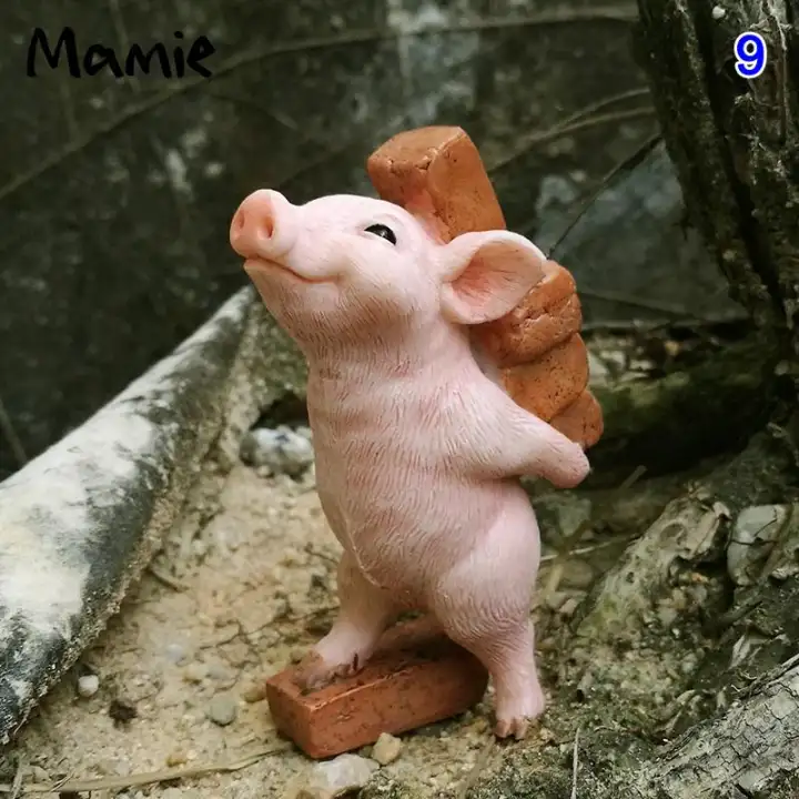 Mamie Pig Figure Toys Desktop Decoration Home Decor Garden