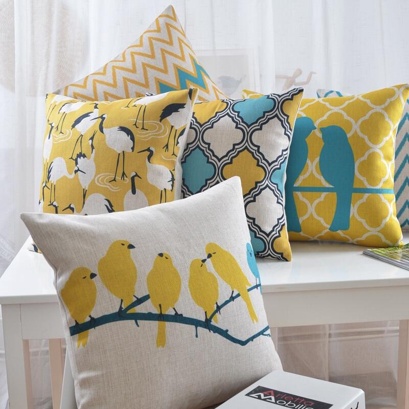 bird cushion covers