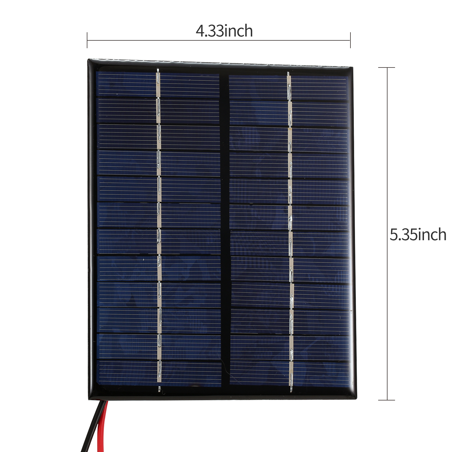 Tấm Năng Lượng Mặt Trời 2W 12V Có Kẹp Pin Mặt Trời Silicon Đa Tinh Thể Tấm Năng Lượng Mặt Trời Cầm Tay Cắm Trại Chống Nước Tự Làm Tương Thích Với Đèn Đường Đèn Sân Vườn QuạT Bơm