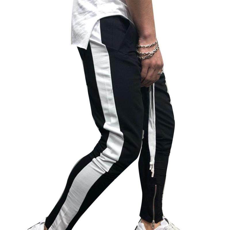 Wenchengbo®Cỡ Lỡn Thời Trang Người Đàn Ông Kiểu Color Block Quan Hệ Nhân Quả Hip-Hop Quần Thể Thao Quần Thời Trang Dạo Phố
