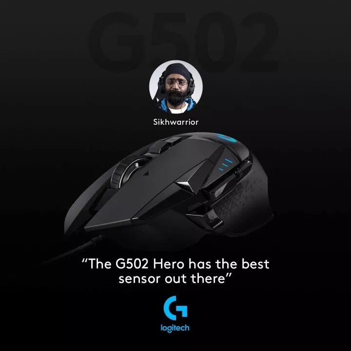 Logitech Chuột Chơi Game Có Dây G502 Hero Cho PC