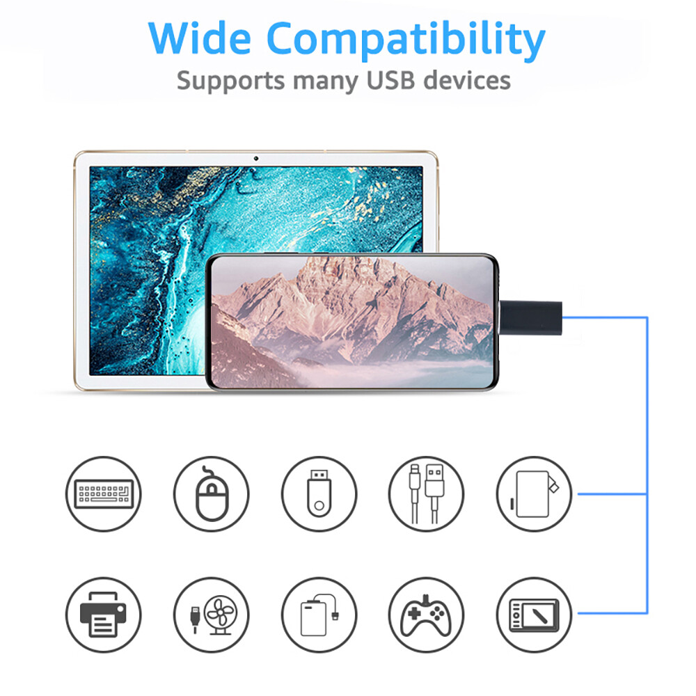 Type-C To Micro USB/lightning Cellphone Charging Adapter