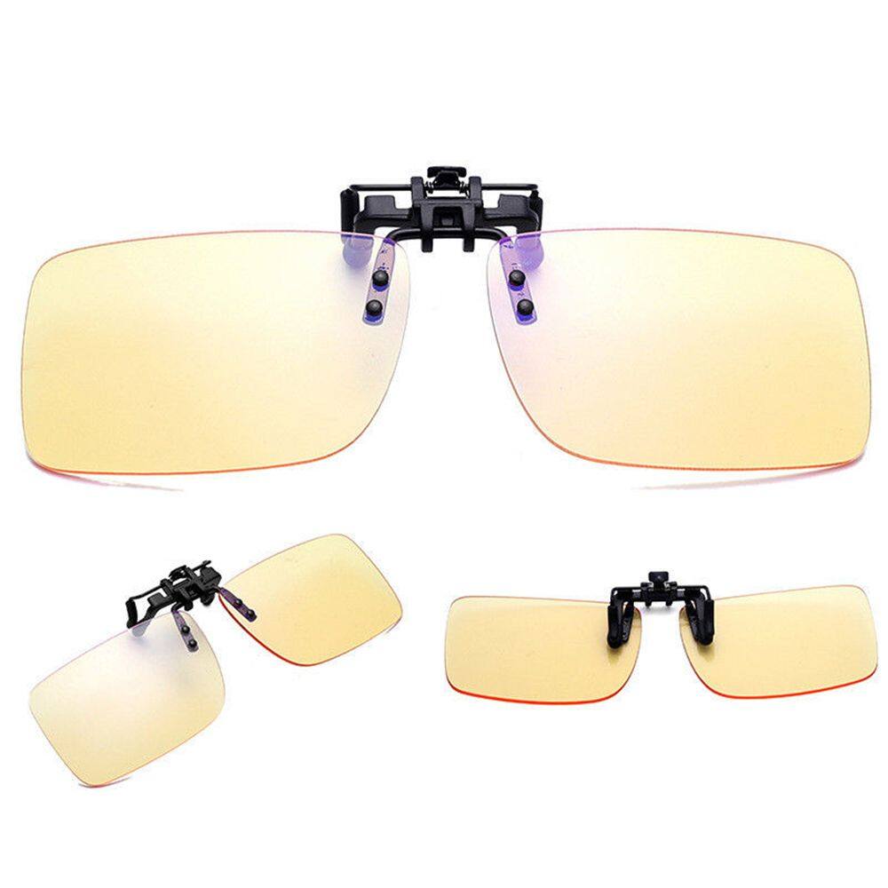 1pc Blue Light Blocking Clip On Glasses Anti Fatigue Uv Anti Blue Rays Flip Up Glasses Eye 1409