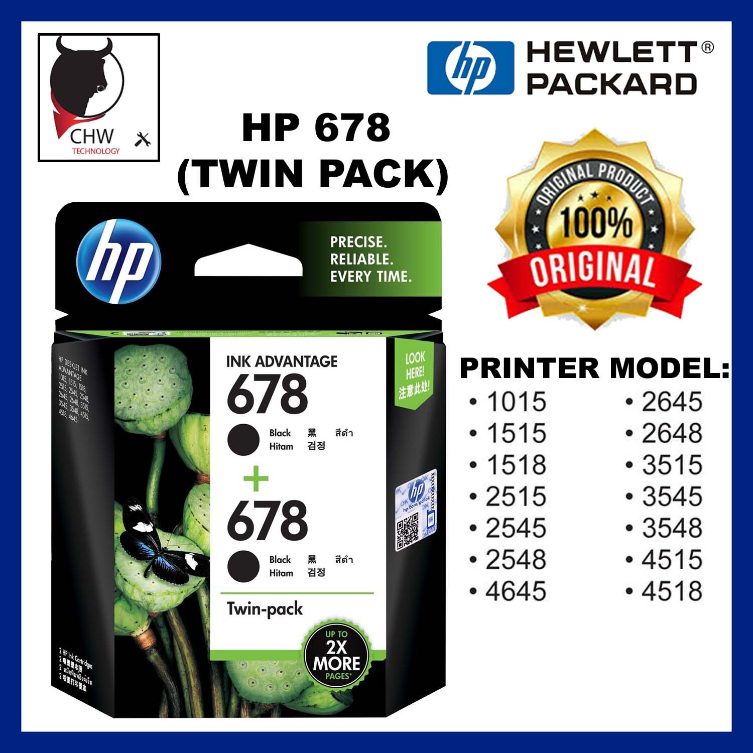 hp 678 black