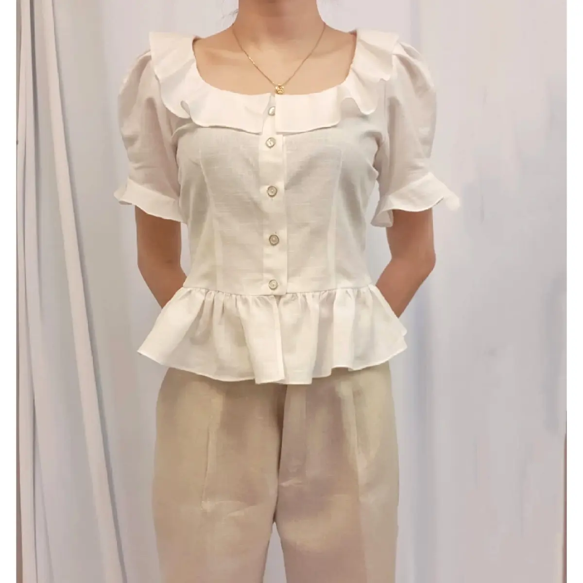 ruffle blouse online