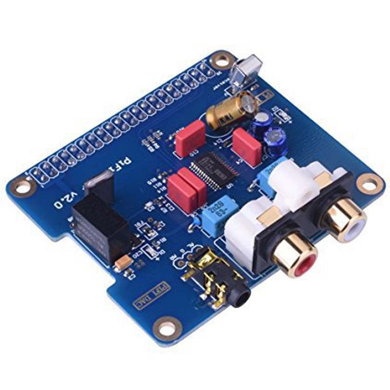 Raspberry Pi 3 Audio Sound Card Module I2S Interface HIFI DAC Expansion Board+Black Acrylic Case for Raspberry pi 2 /3 Model B