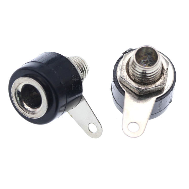 Combo 1 Jack Bắp Chuối 4mm Và 1 Đầu Jack JS910 Ngắn - Màu Đen