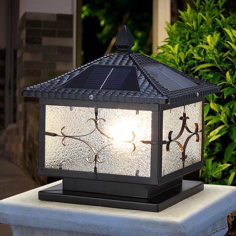 Led Solar Light Outdoor Post Lights Home Villa Garden Lamps Waterproof Pillar