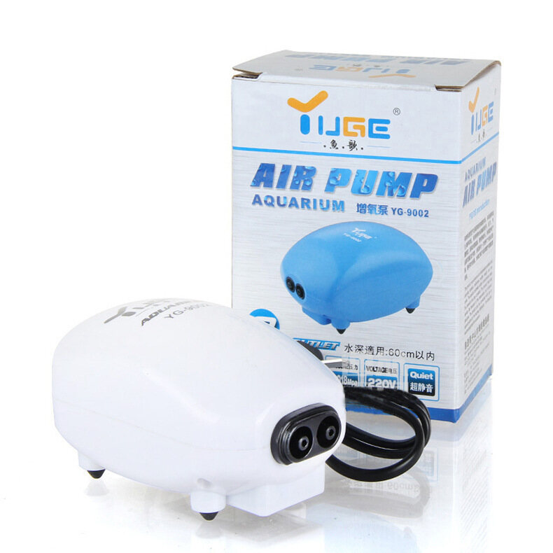 [HATELI] Aquarium Pump Fish Water Pumps Plastic Silent Tank Oxygen Pump for Fish