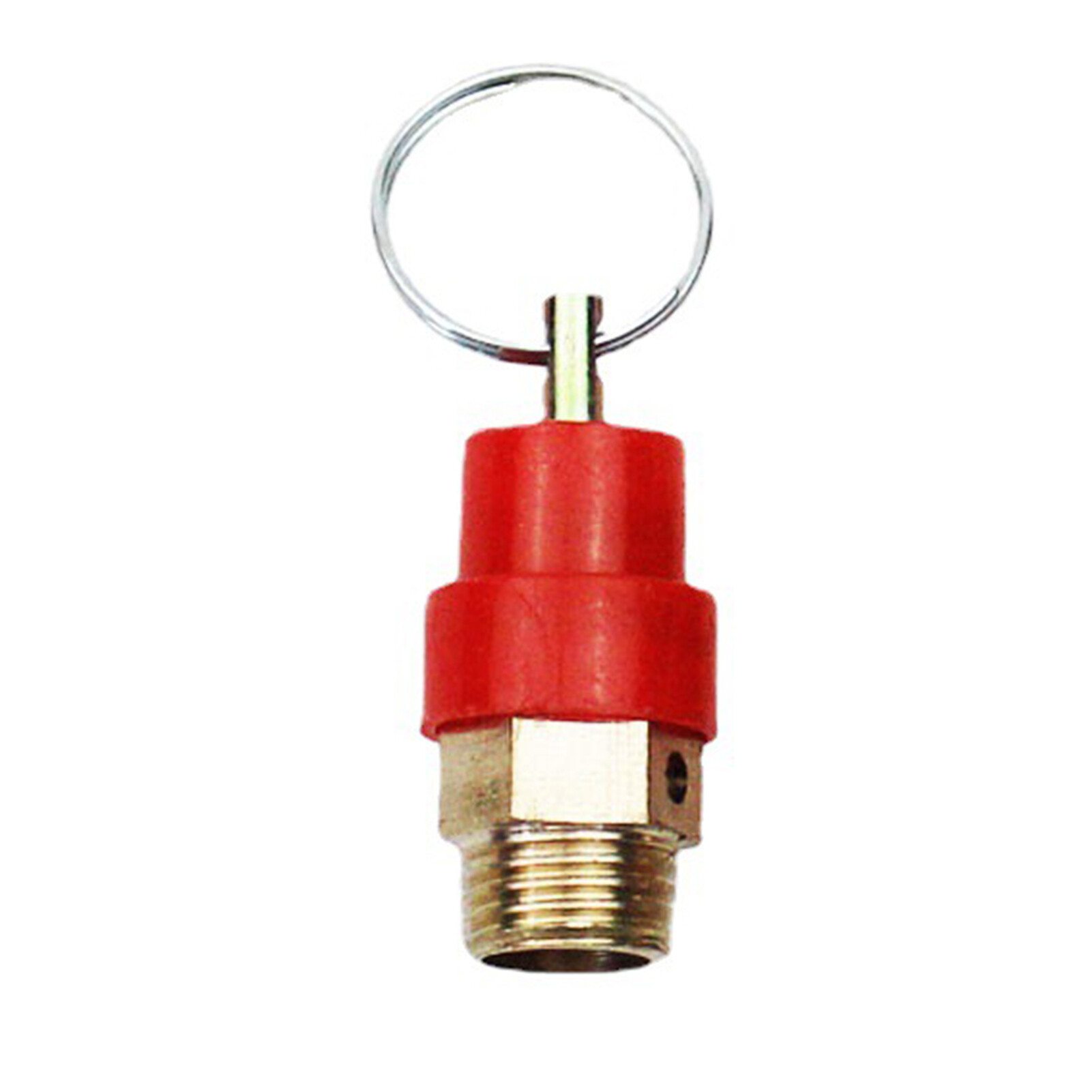 EMachinery Air Compressor Safety Valve Male Thread Pull Ring Air Compressor Pressure Relief Valve Factory Supply Exhaust Valve Male