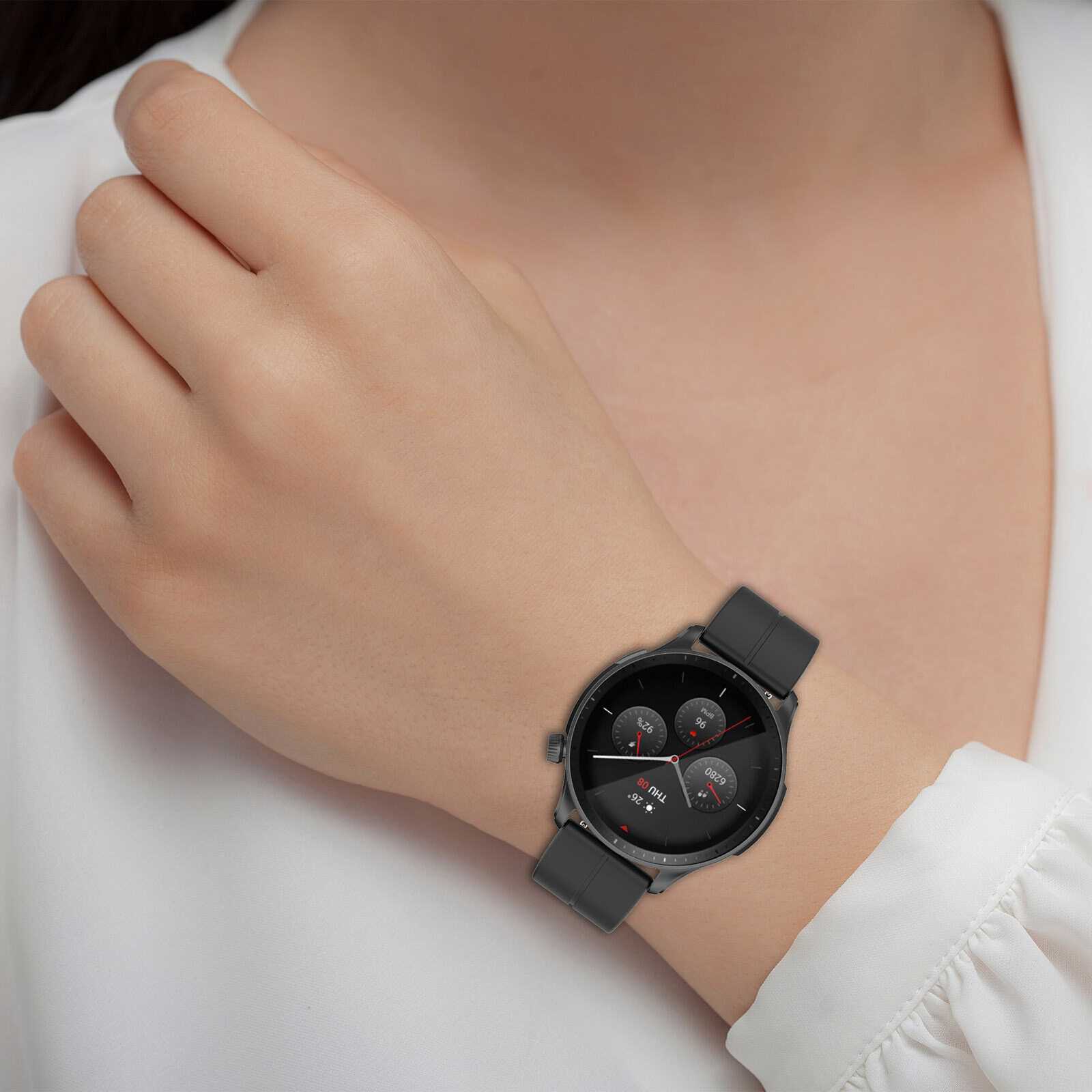 Strap Suitable For Fitbit Versa / Versa Lite / Versa 2/SE Folding Buckle Soft Silicone band