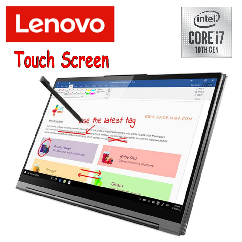 Lenovo Yoga C940-6AMJ 14 FHD Touch Laptop Iron Grey (I7-1065G7, 16GB, 1TB SSD, Intel, W10) Malaysia