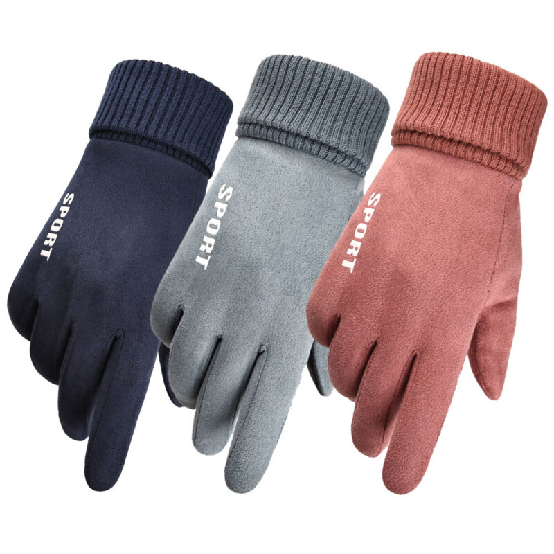 Winter Gloves Unisex Thick Warm Fleece Windproof Cold Proof Thermal Mittens Anti Slip Touch Screen for Outdoor Driving Camping Men Women Teens 