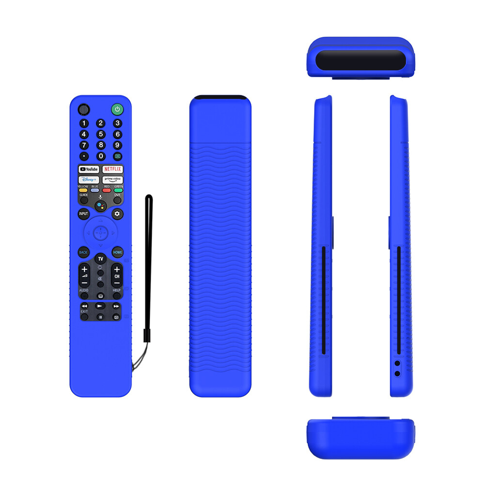 Silicone Remote Control Case Scratch Proof Protective Cover Compatible For Sony Rmf/mg3-tx520u Voice Remote