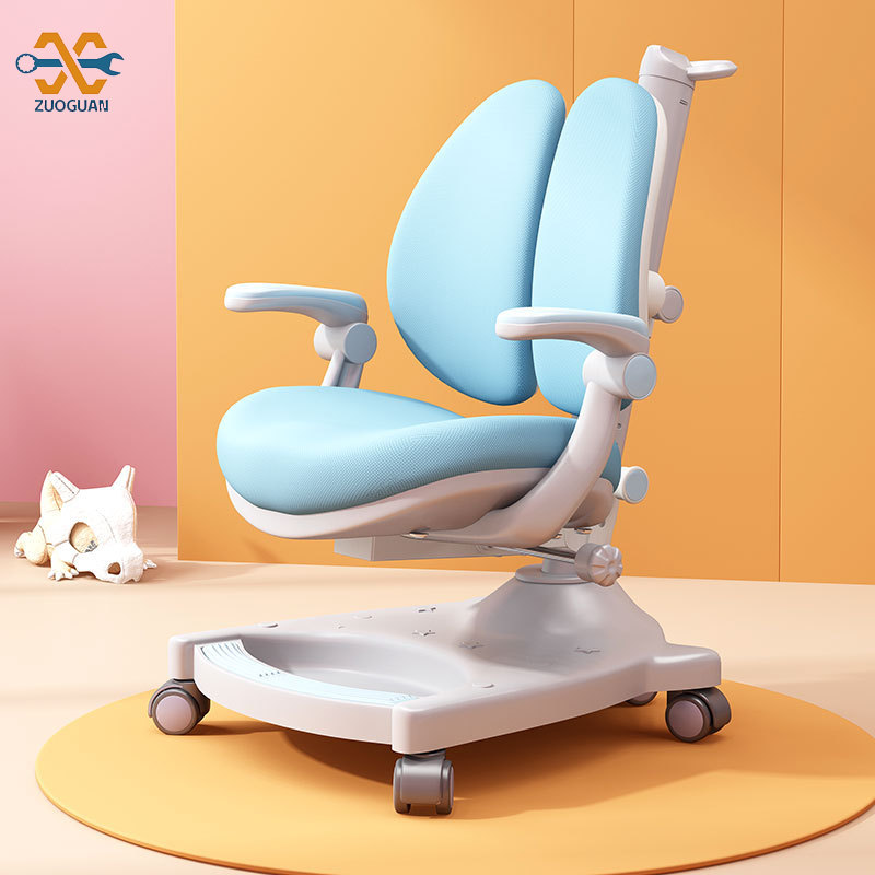 Children's learning chair corrective sitting chair Adjustable writing chair for elementary school students, home lift desk back chair