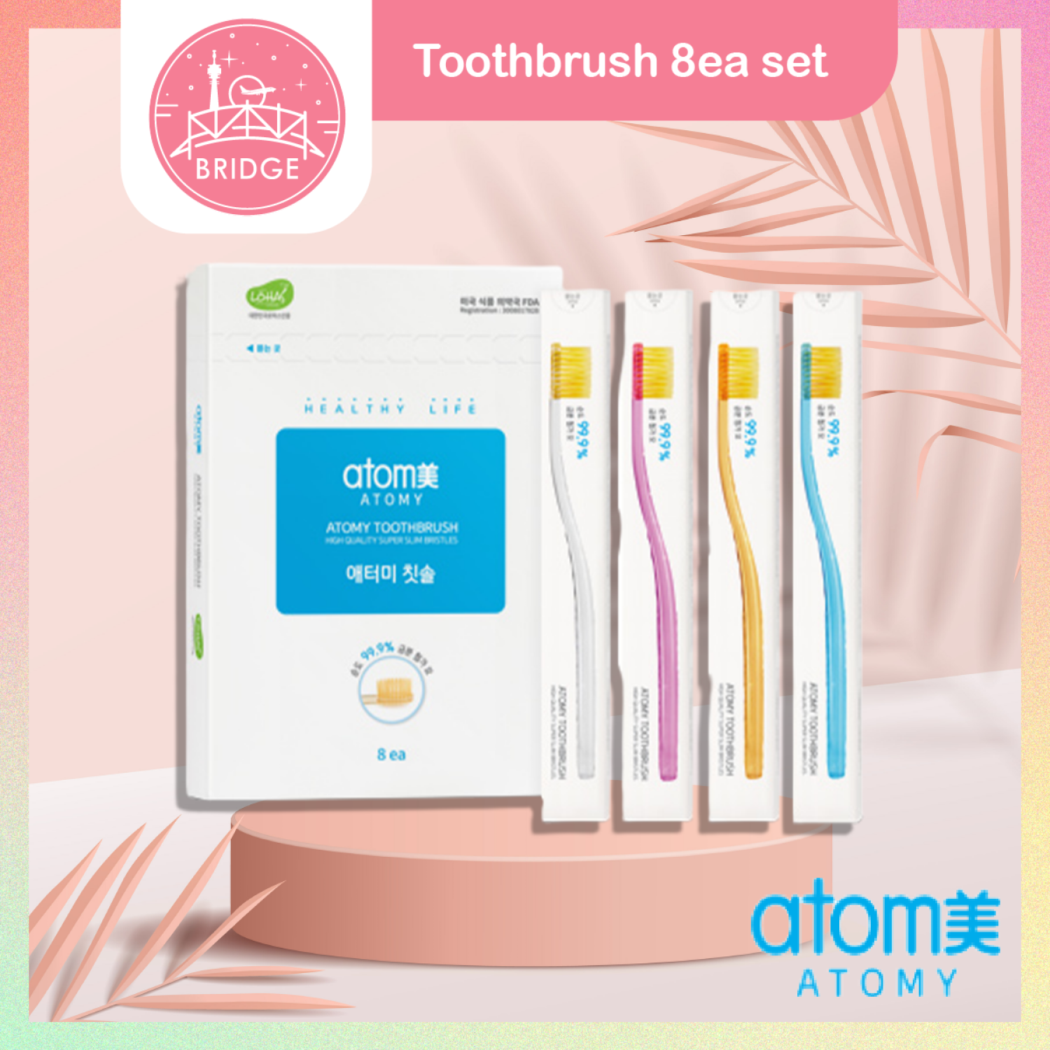 [ATOMY] Bộ Bàn Chải Đánh Răng 8/c