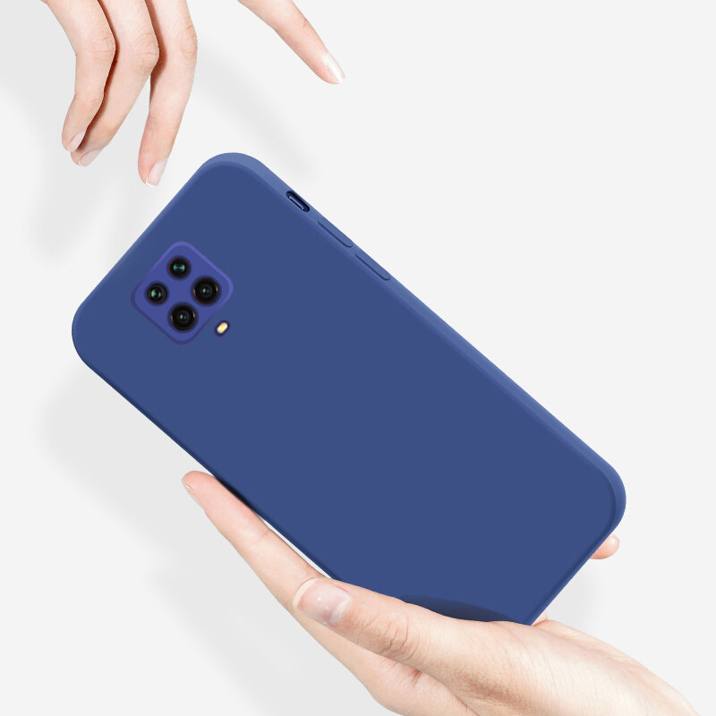 NIWINEE For Xiaomi Redmi Note 9T，Redmi Note 9，Redmi Note 9S，Redmi Note 9 Pro ，Redmi Note 9 Pro Max Phone Case Straight-edge Liquid Silicone All-inclusive Lens Anti-fall New Ultra-thin Simple Personality Creative Soft Phone Case