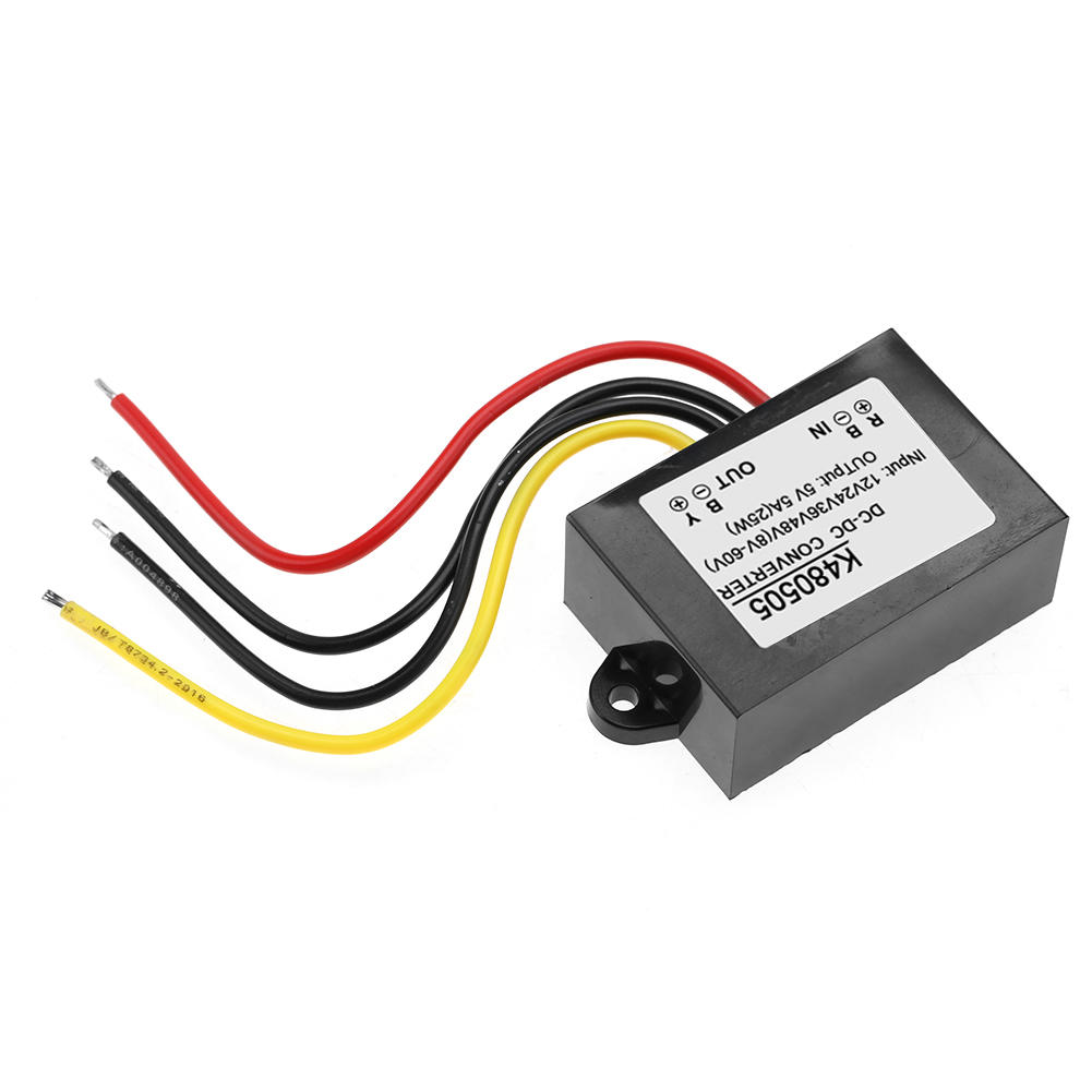 Bộ Chuyển Đổi DC-DC Điện 12V/24V/36V/48V Sang 5V 5A, Mô Đun Cung Cấp Bộ Chuyển Đổi DC-DC Điện