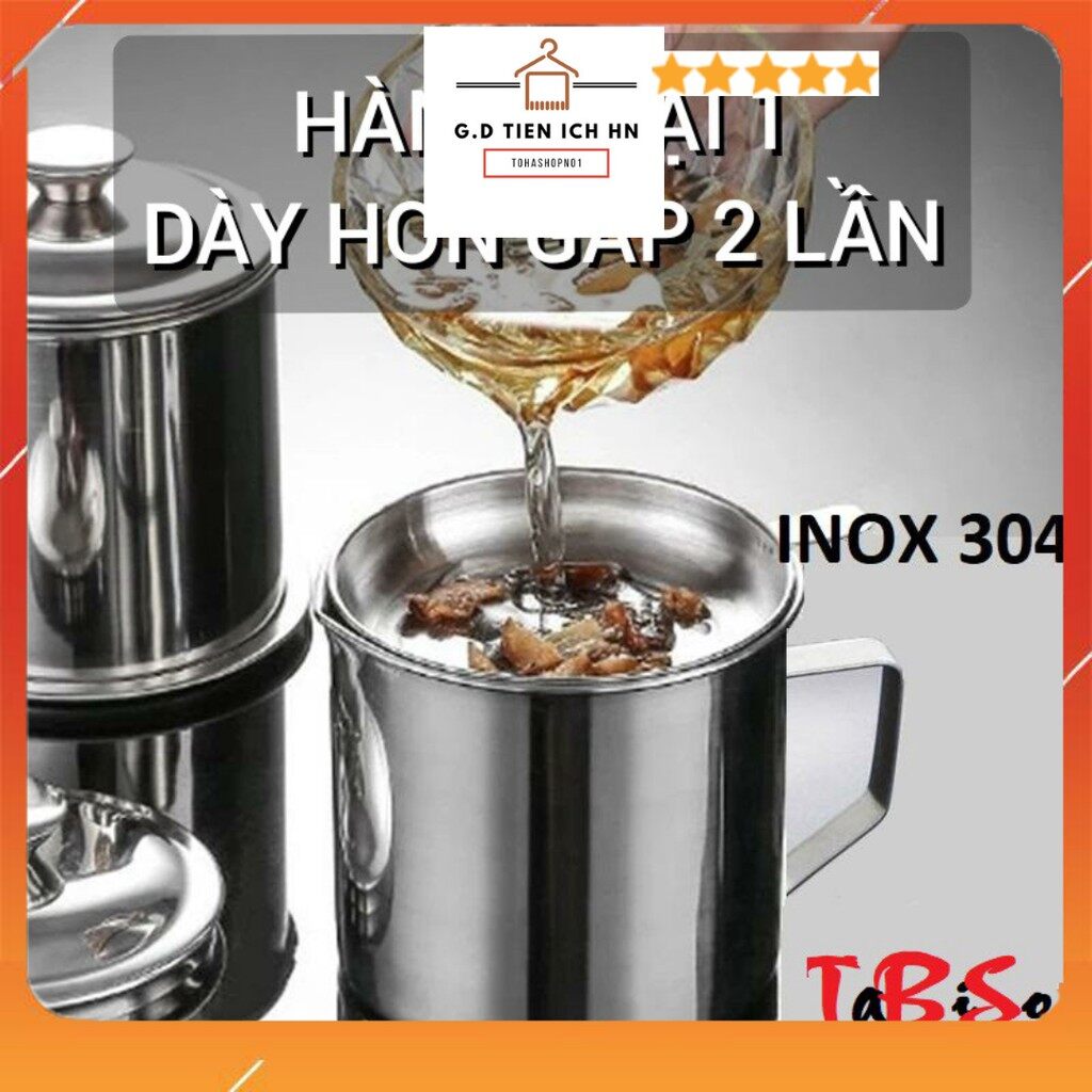 Bình lọc dầu ăn inox 304, lọc dầu ăn xả bỏ cặn,bình đựng dầu, hũ chứa đựng dầu mỡ lọc cặn dầu