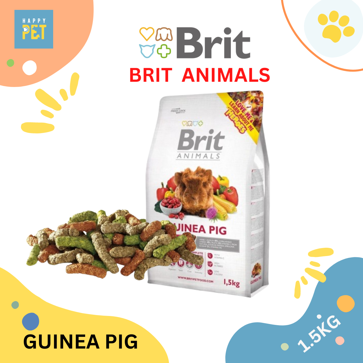 Brit Care Small Animal Guinea Pig 1.5KG Small Animals Food Lazada