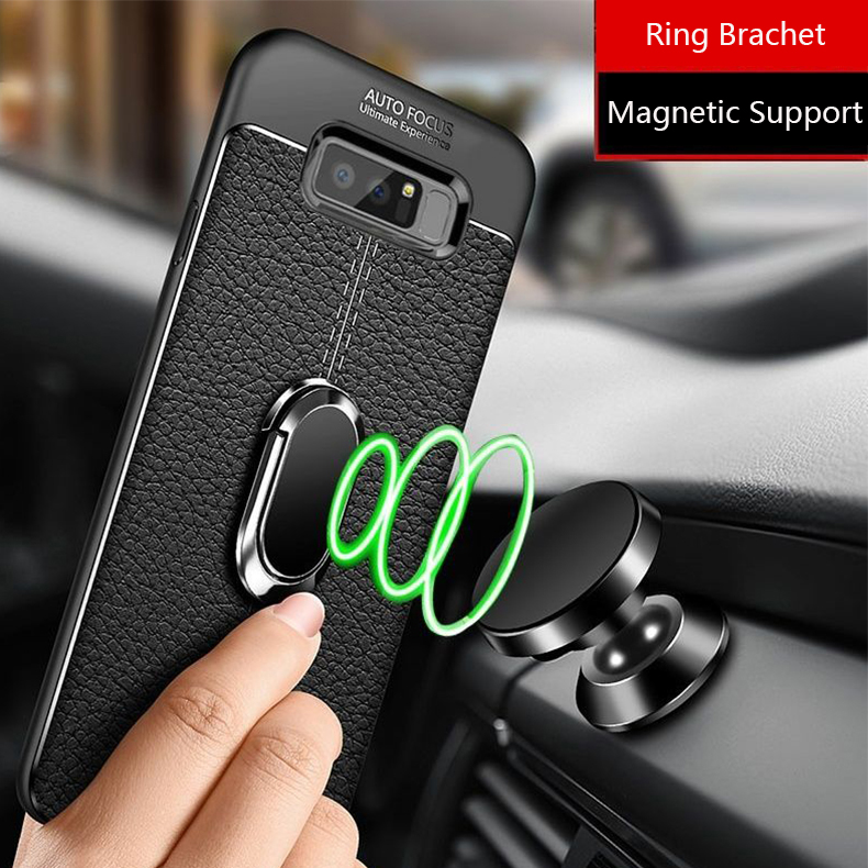 LANLIN For Samsung Galaxy Note 9 Phone Case, Luxury Ultra Slim Leather Pattern All-inclusive Protection Dermatoglyph Back Cover For Samsung Note 9 Case